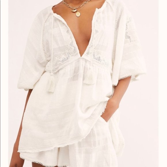 Free People Pants - Free People Sedona Short Set white ivory